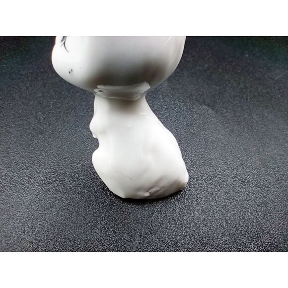 Ceramic Bunny Figurine With Pink Flower Accent Vintage 2 In Glossy Hand Painted - Picture 8 of 16